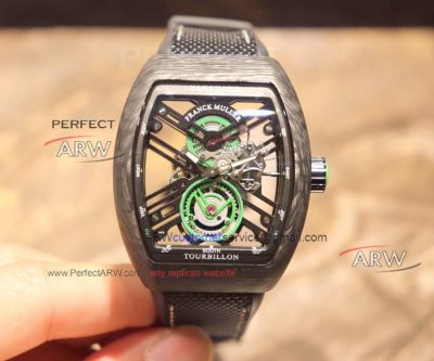 Perfect Replica Franck Muller For Sale - Transparent Dial All Black Watch 44mm